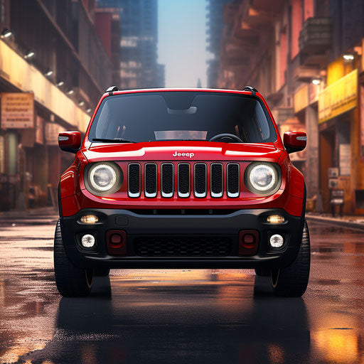 Front view of the classic jeep renegade