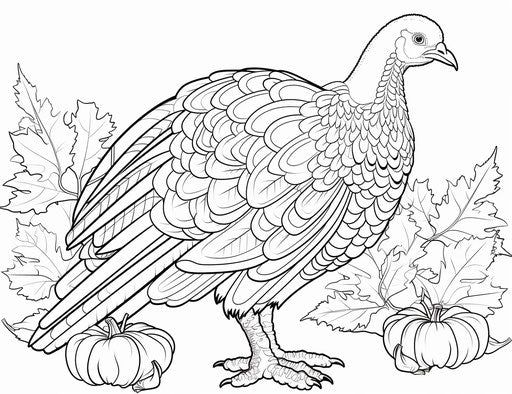 Turkey coloring pages to print, in the style of Julian Opie, Patricia Piccinini, Kuzma Petrov-Vodkin, Kawaiipunk 31:24