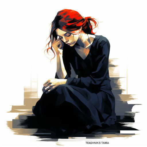 Tuesday illustration in the style of Chiaroscuro Art, on white background