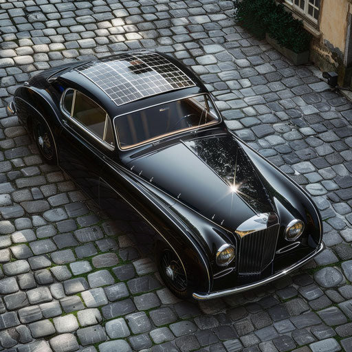 1954 Bentley R Type Continental with solar panels