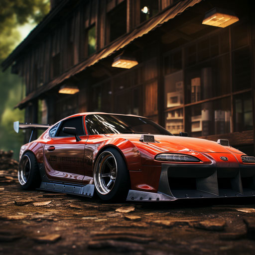Toyota Supra classic Fat tires