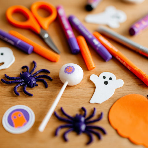 Halloween-Themed Decorations and Creative Tools