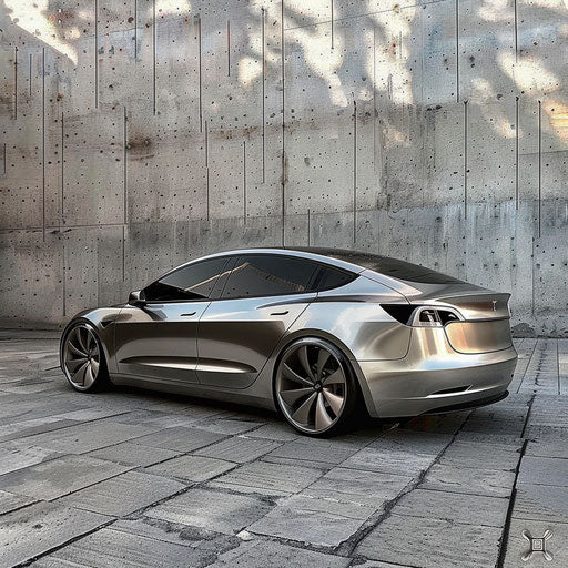 Sideview of Tesla Model 3