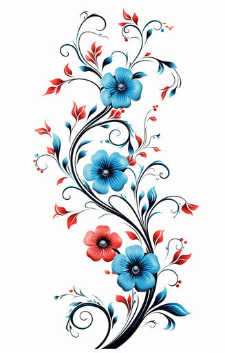 Vine Image in Imressive Style: Vector Clipart in 4K