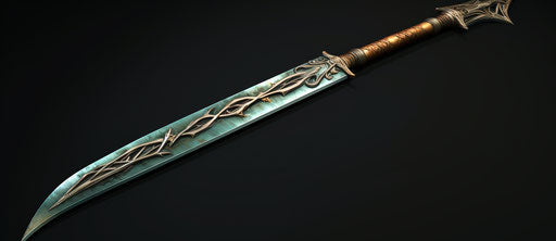 Blade of Samhain transparent png download, eastern Zhou dynasty style, figuratively textured 51:22