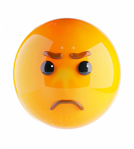 Cartoon emoticon icon on white background 3