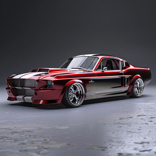 Mustang GT Shelby: retro-modern classic, two-tone paint