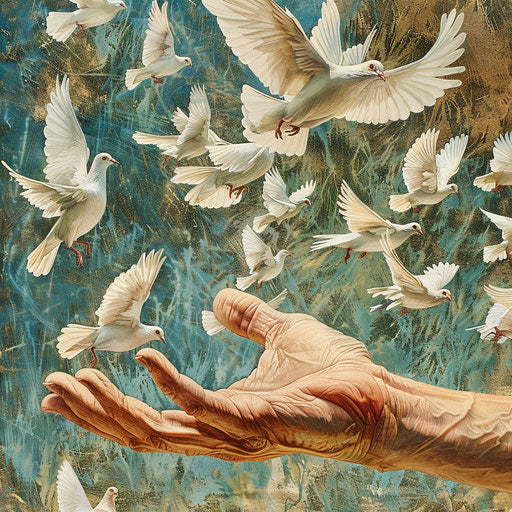 Release of doves for peace