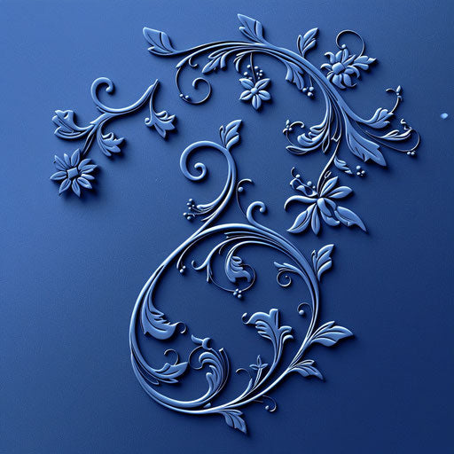 Realistic great job clipart on flat indigo background