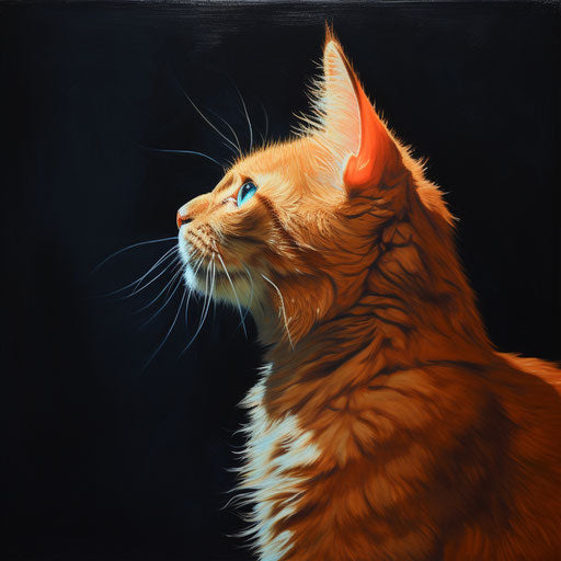 Orange cat profile