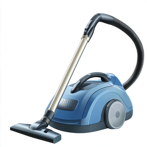 Realistic high-resolution vacuum cleaner, no background, isolated