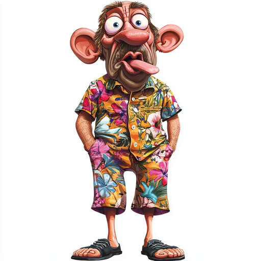 Playful Patient Caricature Clipart Perfect for Crafting