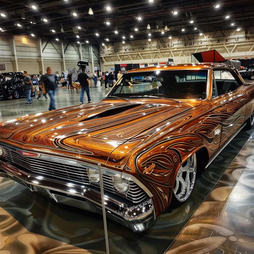 1967 Chevy Bel Air lowrider with hydraulics and custom paint