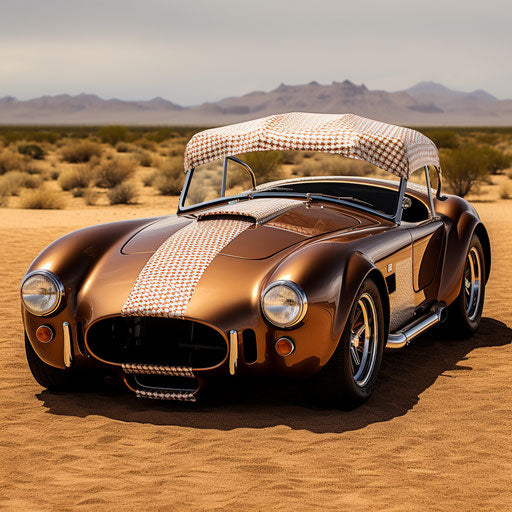 Shelby Cobra AC car in shades of brown