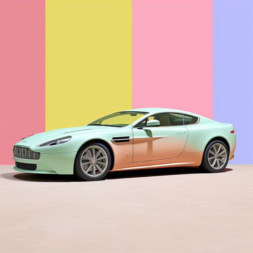 Pastel colors on aston martin dv5