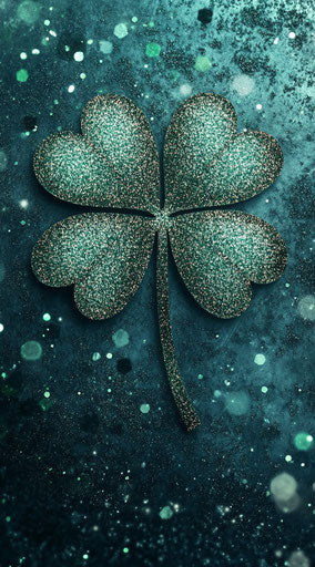 Shamrock, glitter and sparkle phone background 29:52