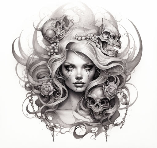 Grim Reaper Tattoo Sketch Collection