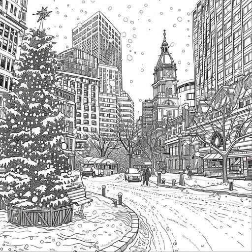 Engaging Christmas Card Coloring Pages - Pages to Color