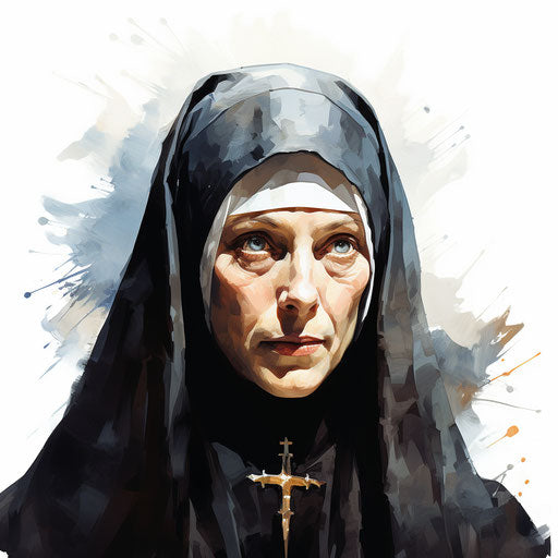 Religious illustration in the style of oil painting