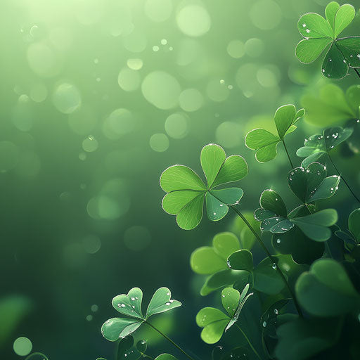 Shamrock, green background, phone wallpaper