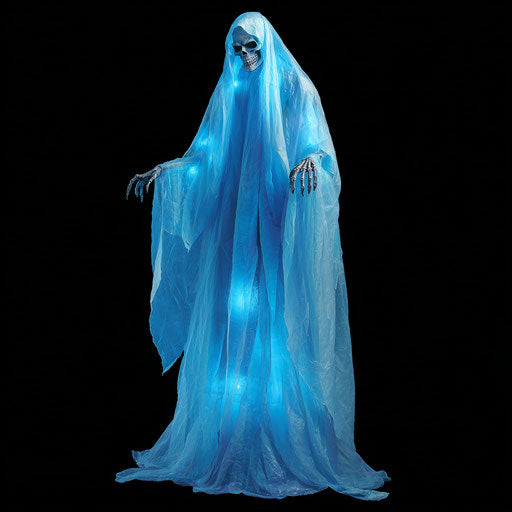 Tall Halloween Decoration Resembling a Ghost