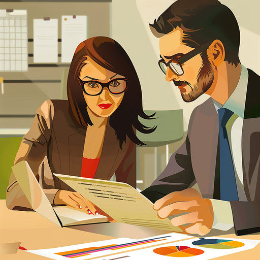 Wealth manager advising on asset allocation