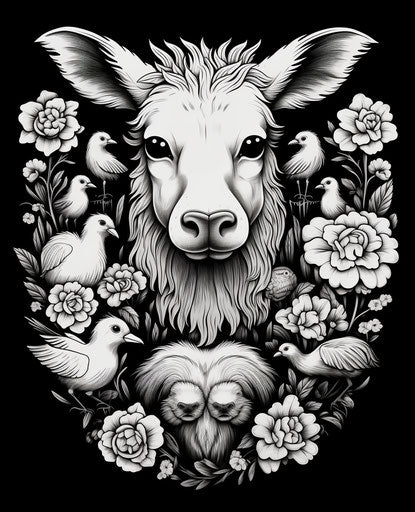 Black and White Love of All Animals