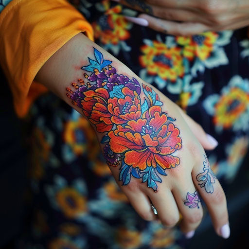 Wrist tattoos for women with bold outlines