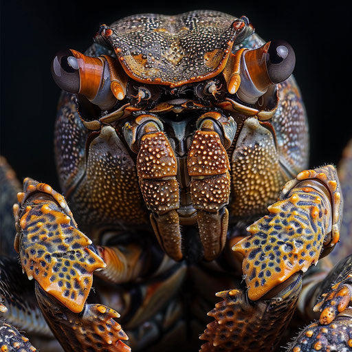 Curious coconut crab, Elke Vogelsang style