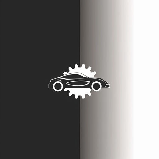 Sleek automotive logo for dealership or mechanic shop