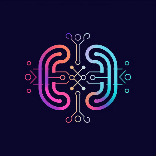 Innovation symbol on circuit board pattern