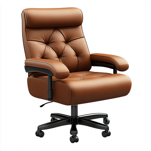 Realistic office chair clipart, high resolution, isolated