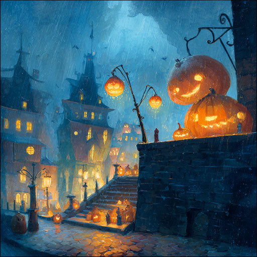 Festive and Eerie Atmosphere of Halloween