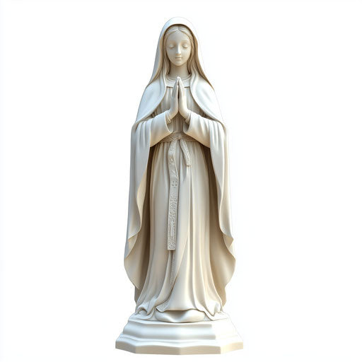 Photo realistic 3D of catholicism on flat white background, isolated clipart