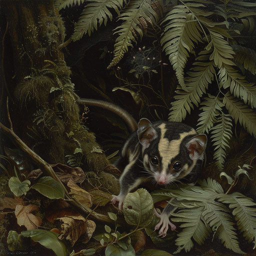 Exploration of the forest by a small gliding squirrel