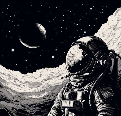 Astronaut illustration for your spacecraft