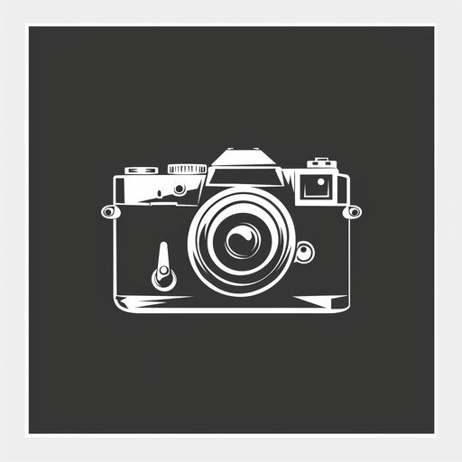 Modern photologo with bold icon and typography