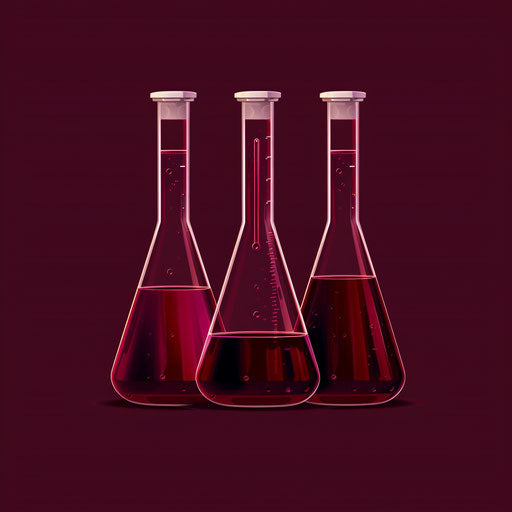Luminous lab clipart on rich burgundy background