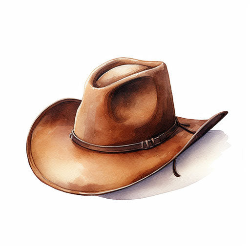 Cowboy hat in Oil painting style