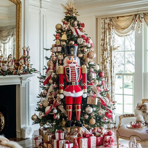Nutcracker-themed Christmas tree