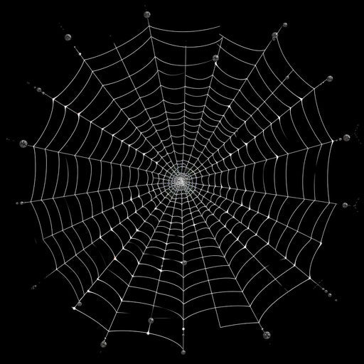 Spider web template