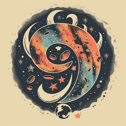 Horseshoe Floating Among Cosmic Stars