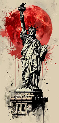 Tattoo of the statue of liberty holding a torch