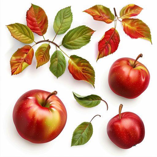 Realistic clip art of September on white background