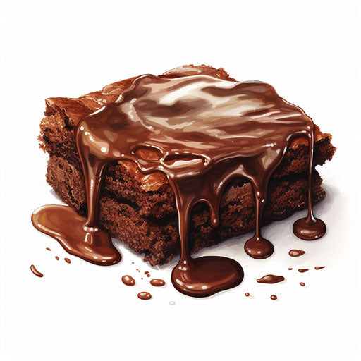 Brownie illustration in the style of Oil painting