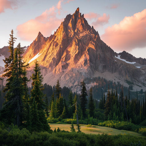Sawtooth Mountain, Washington golden hour