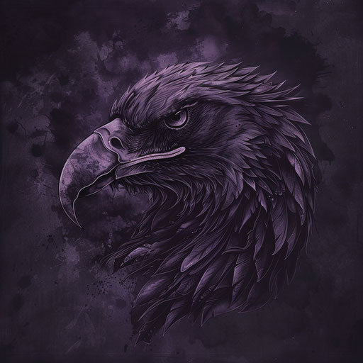 Flat Gothic tattoo sketch of a Mexican eagle