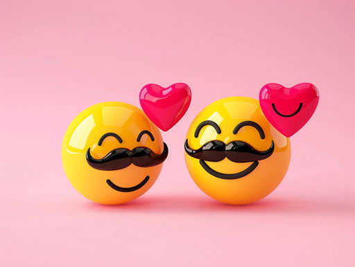 Happy yellow smiley heart vector on pink background