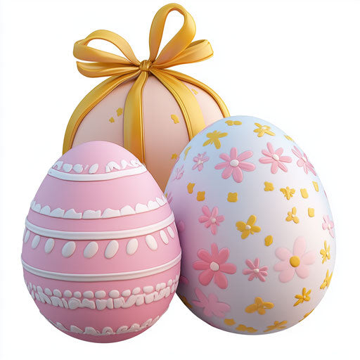 Realistic clipart of Easter party favors