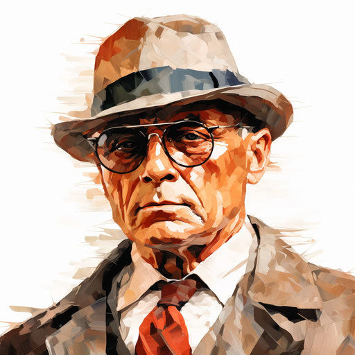 Boss clipart in the style of Oil painting, on a white background